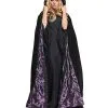 Spirit Halloween Black And Purple Cape Costume
