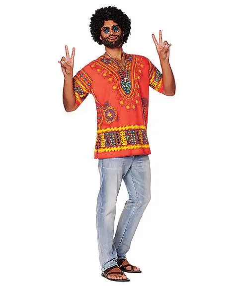 Spirit Halloween Adult Hippie Shirt Costume
