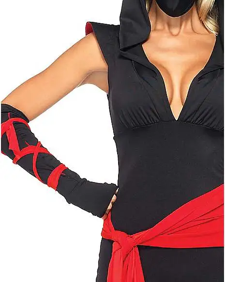 Spirit Halloween Adult Deadly Ninja Jumpsuit Costume - Image 4