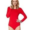 Spirit Halloween Long Sleeve Red Bodysuit