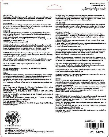 Spirit Halloween Zombie Makeup Kit - Deluxe - Image 3