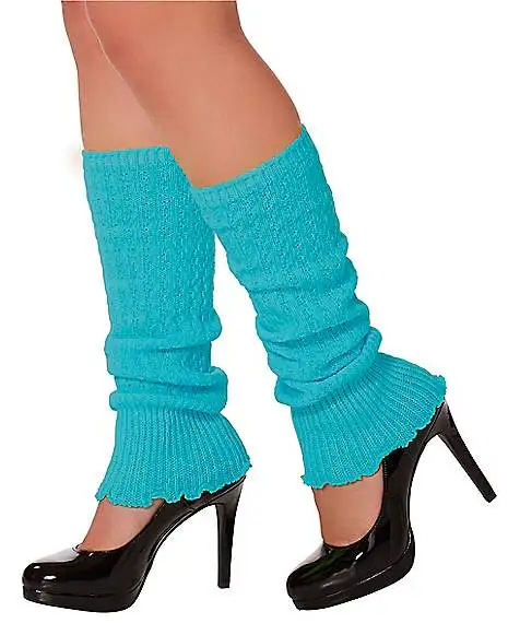 Spirit Halloween Neon Green Leg Warmers - Image 5