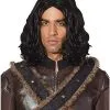 Spirit Halloween Black Medieval Wig