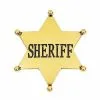 Spirit Halloween Western Sheriff Gold Badge