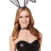 Spirit Halloween Black Velour And Lace Bunny Ears