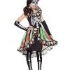 Spirit Halloween Kids Rainbow Sugar Skull Costume