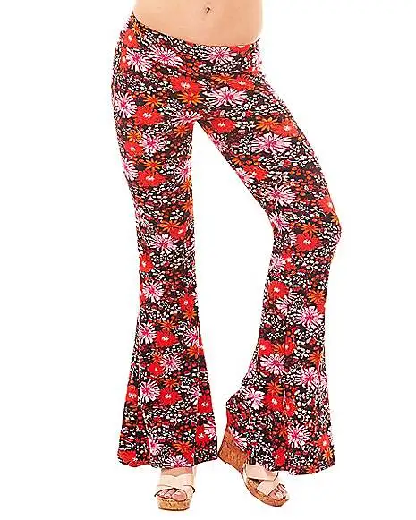 Spirit Halloween Hippie Bell Bottom Leggings