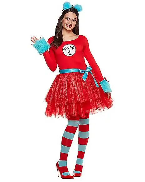 Spirit Halloween Adult Thing Tutu Dress Costume - Dr. Seuss