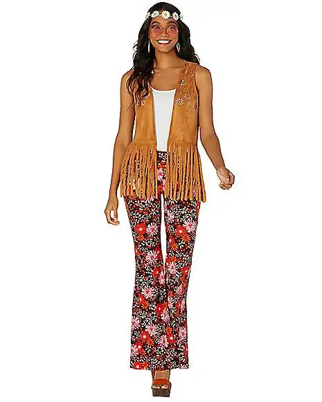 Spirit Halloween Fringed Hippie Vest - Image 2
