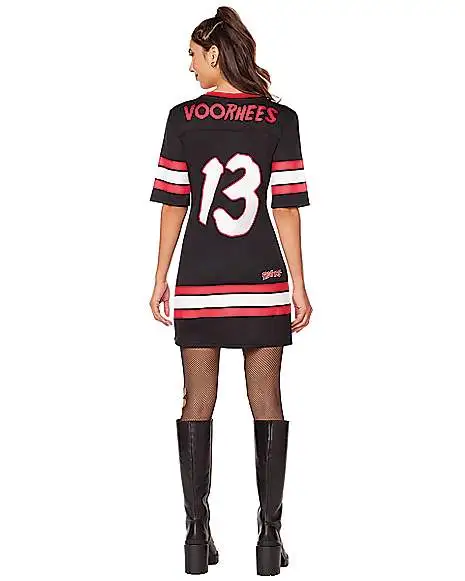Spirit Halloween Adult Jason Voorhees Hockey Dress – Friday The 13th - Image 3