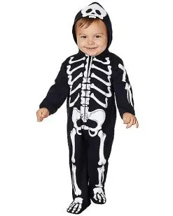 Spirit Halloween Toddler Skeleton Coveralls