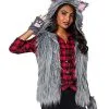 Spirit Halloween Adult Faux Fur Wolf Vest