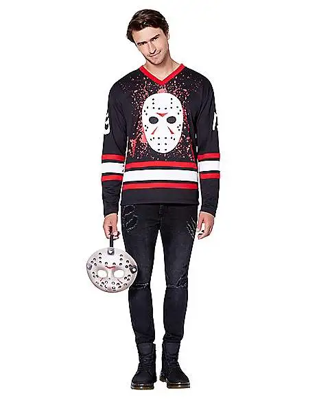 Spirit Halloween Jason Voorhees Hockey Jersey - Friday The 13th - Image 3