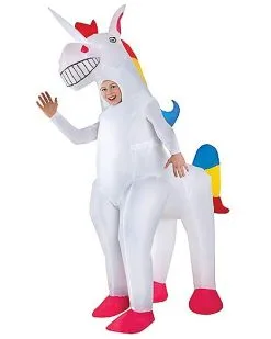 Spirit Halloween Kids Inflatable Unicorn Costume