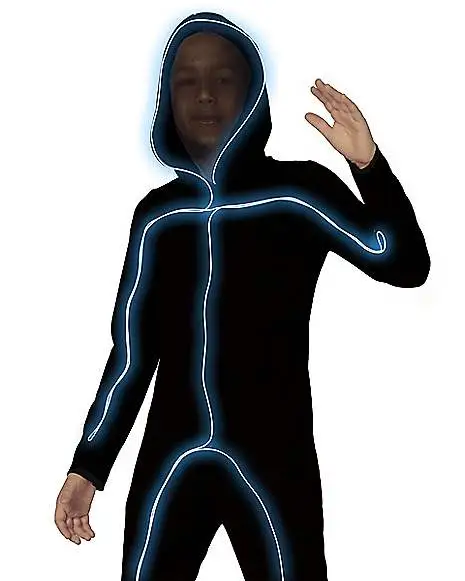 Spirit Halloween Kids Light Up EL Wire Stick Figure Costume - Image 3