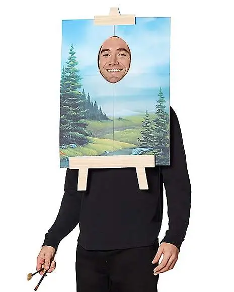 Spirit Halloween Adult Bob Ross Painting Costume - Firefly - Image 3