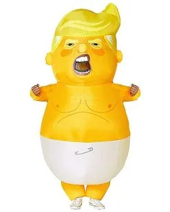 Spirit Halloween Adult Baby Prez Inflatable Costume