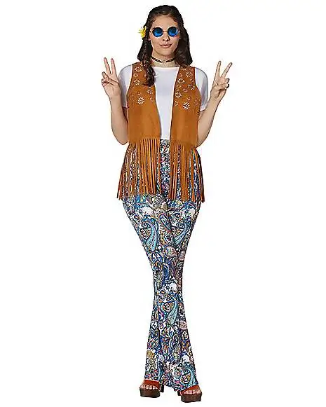 Spirit Halloween Fringed Hippie Vest - Image 6