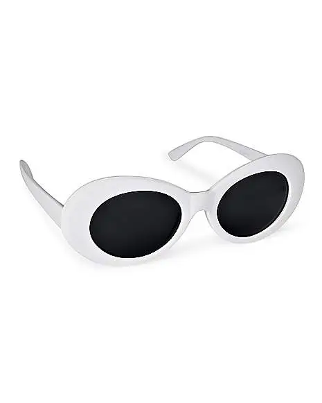 Spirit Halloween '60s White Sunglasses