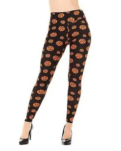 Spirit Halloween Plus Size Pumpkin Leggings