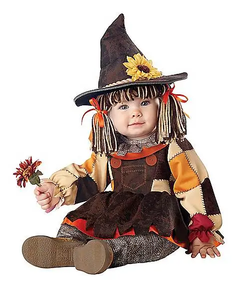 Spirit Halloween Baby Pumpkin Patch Scarecrow Costume