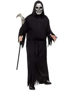 Spirit Halloween Adult Grim Reaper Plus Size Robe