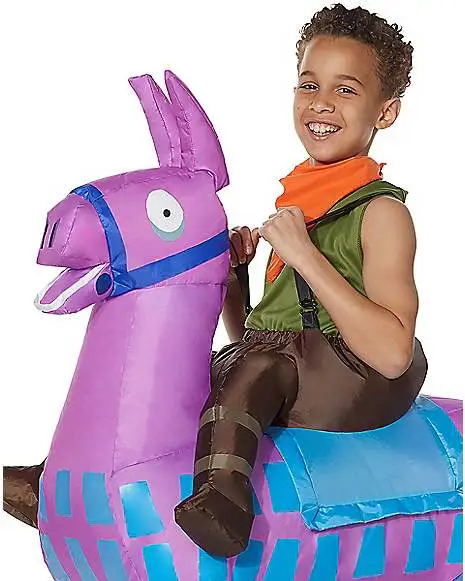 Spirit Halloween Boys Giddy Up Inflatable Costume - Fortnite - Image 3