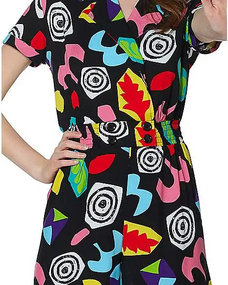 Spirit Halloween Adult Eleven Geometric Romper - Stranger Things - Image 2