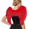 Spirit Halloween Red Feather Devil Wings