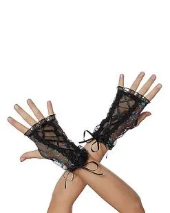 Spirit Halloween Sparkle Witch Gloves