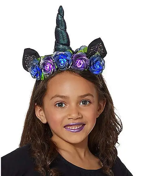 Spirit Halloween Kids Faux Fur Light-Up Unicorn Costume Kit - Image 2