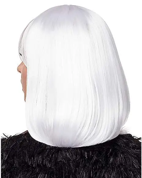 Spirit Halloween Side Bang White Pageboy Wig - Image 2