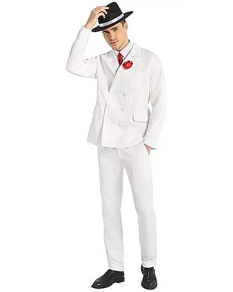 Spirit Halloween Adult White '20s Mobster Suit
