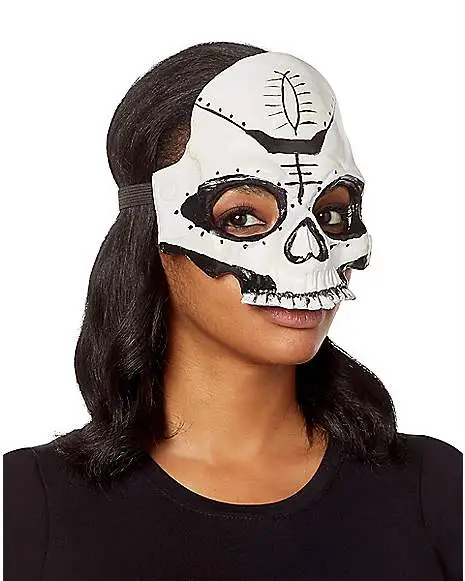 Spirit Halloween Witch Doctor Skull Half Mask - Image 2