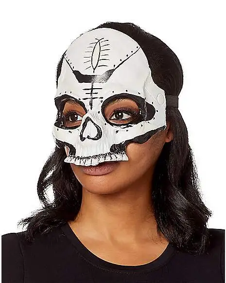 Spirit Halloween Witch Doctor Skull Half Mask - Image 3