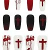 Spirit Halloween Bloody Cross Press On Nails