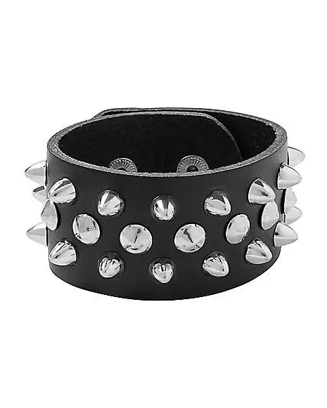 Spirit Halloween Punk Spiked Cuff Bracelet