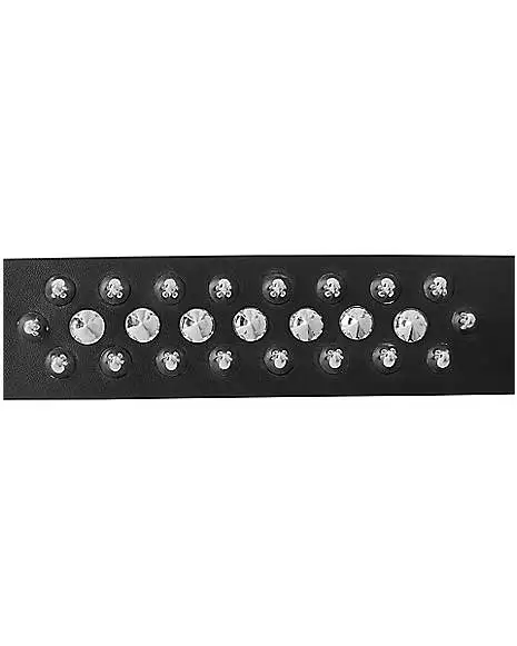 Spirit Halloween Punk Spiked Cuff Bracelet - Image 2