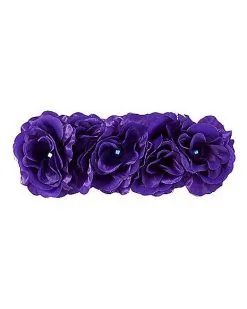 Spirit Halloween Purple Rose Headband