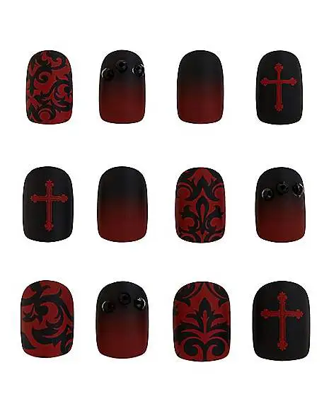 Spirit Halloween Kids Twilight Press On Vampire Nails