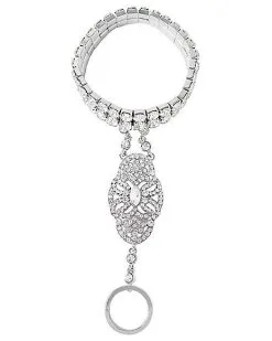 Spirit Halloween '20s Gem Hand Chain Bracelet