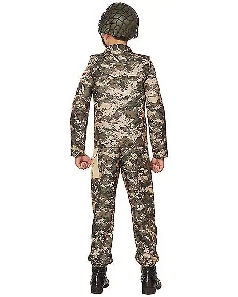 Spirit Halloween Kids Military Soldier Costume - Image 2