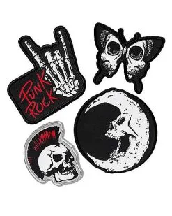 Spirit Halloween Punk Patches - 4 Pack