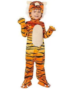 Spirit Halloween Toddler Faux Fur Tiger Costume