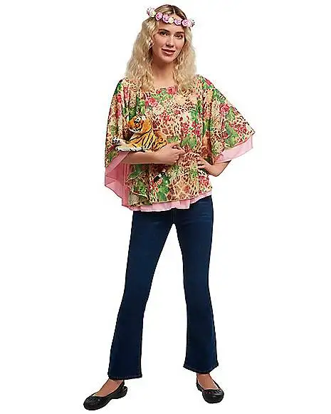 Spirit Halloween Adult Flower Child Costume Kit - Image 2