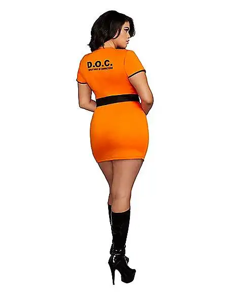 Spirit Halloween Adult Locked Up Prisoner Plus Size Costume - Image 2