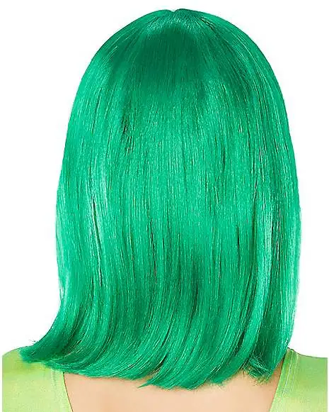 Spirit Halloween Green Pageboy Wig - Image 2