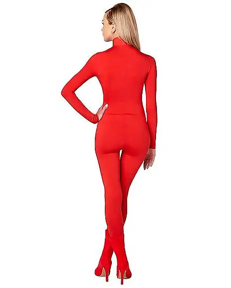Spirit Halloween Adult Zip Up Catsuit - Image 2