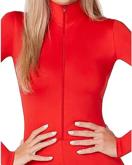 Spirit Halloween Adult Zip Up Catsuit - Image 3