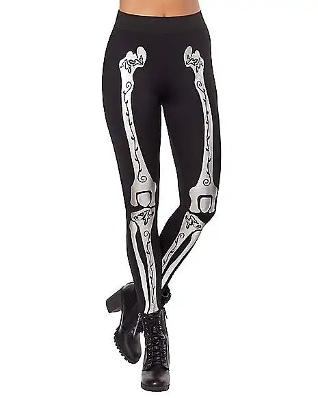Spirit Halloween Adult Skeleton Leggings